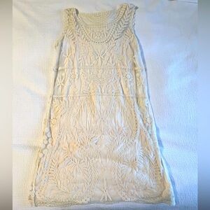 Cream Embroidered Sundress